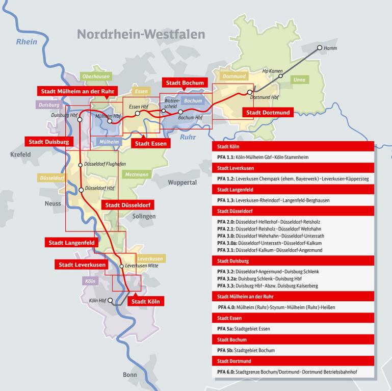 Bauprojekt RheinRuhrExpress BauInfoPortal der