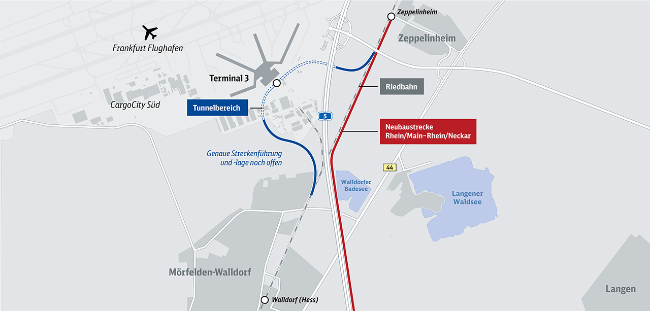 Bauprojekt Frankfurt (Main) Terminal 3 Schienenanbindung