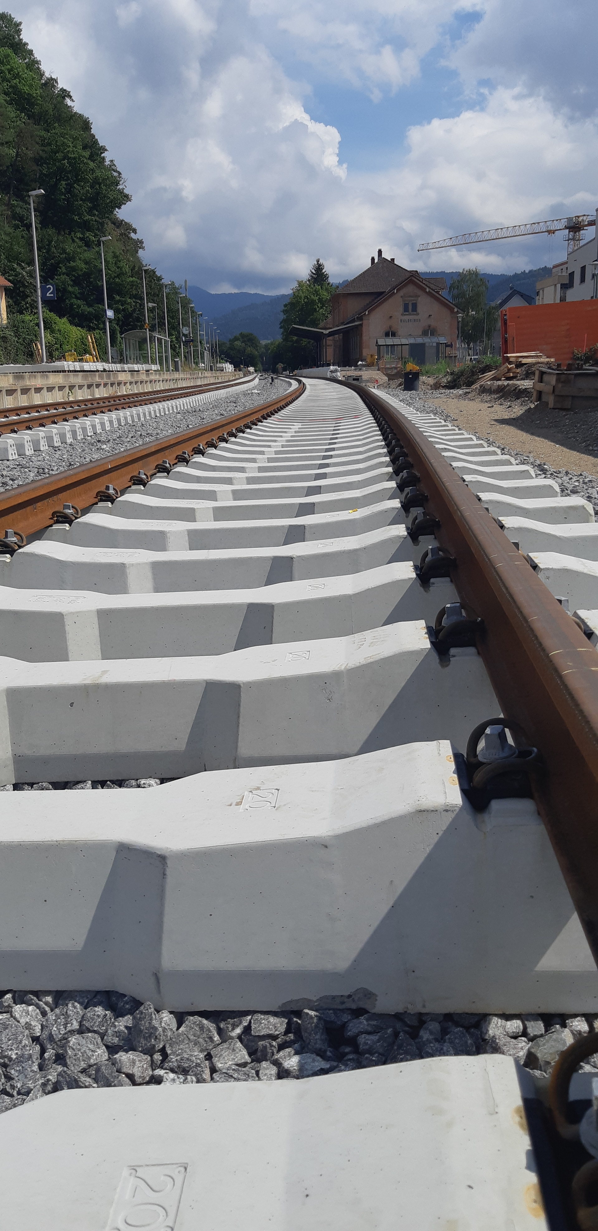 26.08.2020 Neue Gleise im Bahnhof Waldkirch